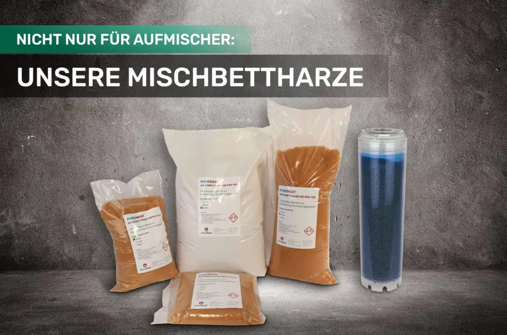 Mischbettharze zur Vollentsalzung von Heizungswasser