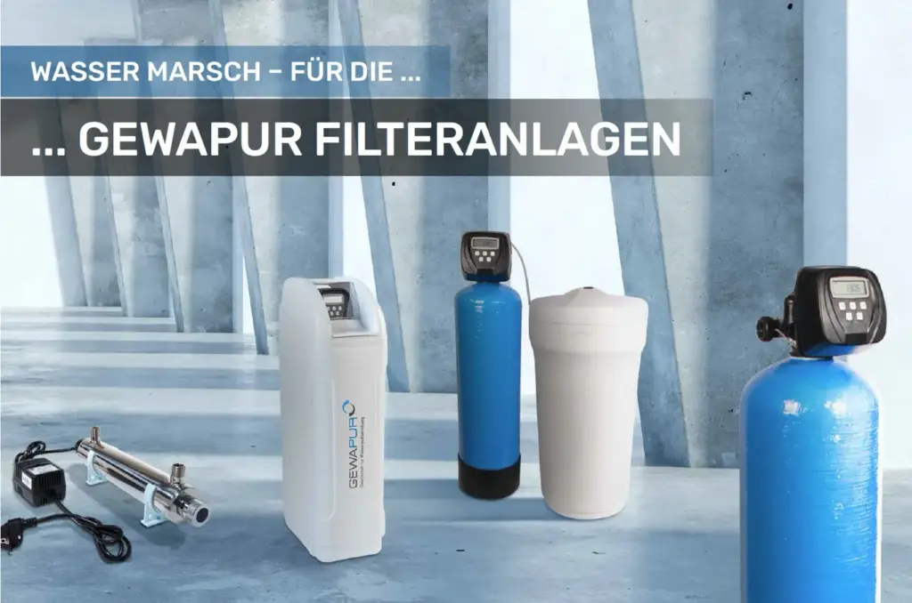 Sammlung von FILTERANLAGEN zur Wasseraufbereitung